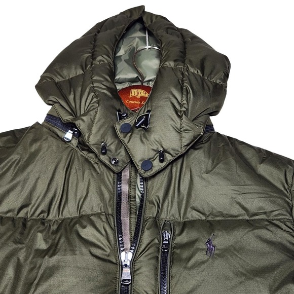 NEW Polo Ralph Lauren L Insulated Down Puffer Coat Winter Jacket Olive MRSP $498 - Picture 8 of 17